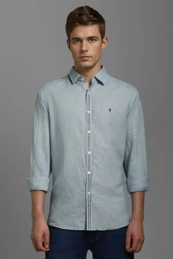 Blue_Next-Chevron-Right_Stripes_Blended_Fabric_Slim_Fit_Casual_Wear_Shirt_For_Men