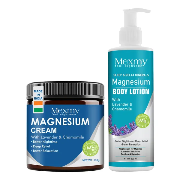 Mexmy_Magnesium_Cream_&_Body_Lotion_Combo_with_Lavender_&_Chamomile_|_Sleep_&_Relax_Minerals_Formula_|_Deep_Muscle_Relaxation,_Skin_Hydration_&_Recovery_Support_|_Cream_100g_+_Lotion_200ml