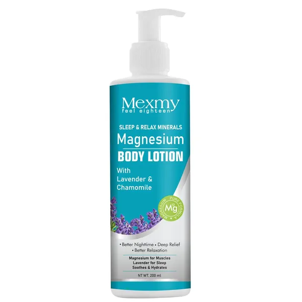 Mexmy_Magnesium_Body_Lotion_|_With_Lavender_&_Chamomile_|_Sleep_&_Relax_Minerals_Formula_|_Deep_Relaxation,_Muscle_Recovery_&_Skin_Hydration_|_Moisturizing_Body_Lotion_|_200ml_(Pack_Of_1)