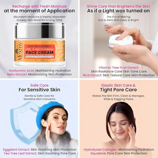 Mexmy_Anti-Ageing_Night_Cream_With_Hyaluronic_Acid,_Vitamin_E,_Vitamin_C_&_Jojoba_Oil_|_Reduces_Fine_Lines_|_Lightens_dark_Spots_|_100%_Botanical_Extracts_|_Suitable_for_All_Skin_Types_|_Pack_Of_2-100gm