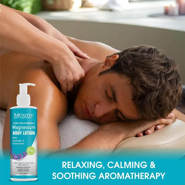 Mexmy10%_Magnesium_Sleep_Body_Lotion_200ml_|_For_Muscle_Recovery_&_Relaxation_|_Infused_with_Shea_Butter_&_Lavender_|_Mildly_Scented,_Lightweight_&_Non-Greasy_Formula_(200_ml_(Pack_of_1)).