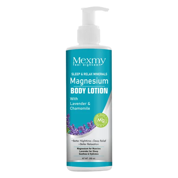 Mexmy_Magnesium_Body_Lotion_Sleep_Minerals_|_Magnesium_Lotion_For_Sleep_Routine,_Body_Relaxation_|_Moisturizer_With_Lavender_Oil_For_Women_&_Men_|_200_ml