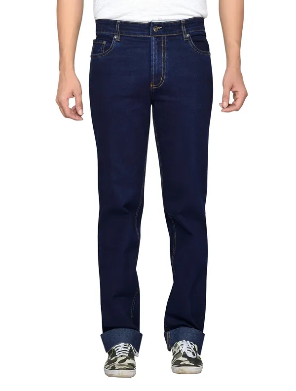 Dragaon_Men'S_Stretchable_Relax_Fit_Jeans_Navy_Blue