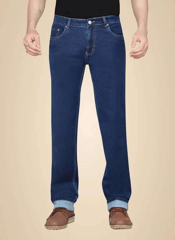 Dragaon_Men'S_Stretchable_Relax_Fit_Jeans_Blue