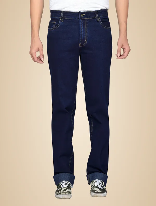 Dragaon_Men'S_Stretchable_Relax_Fit_Jeans_Navy_Blue