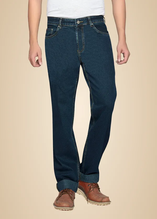 Dragaon_Men'S_Stretchable_Relax_Fit_Jeans_Olive