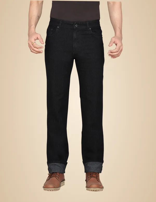 Dragaon_Men'S_Stretchable_Relax_Fit_Jeans_Black