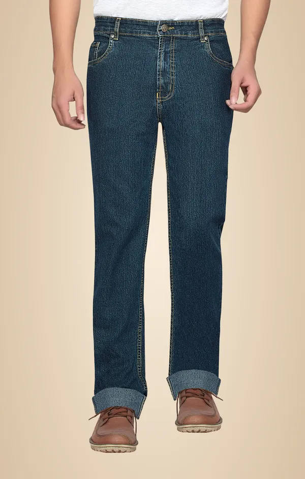 Dragaon_Men'S_Stretchable_Relax_Fit_Jeans_Olive