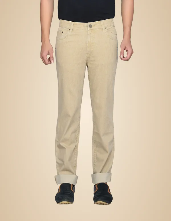 Dragaon_Men'S_Stretchable_Relax_Fit_Jeans_Beige