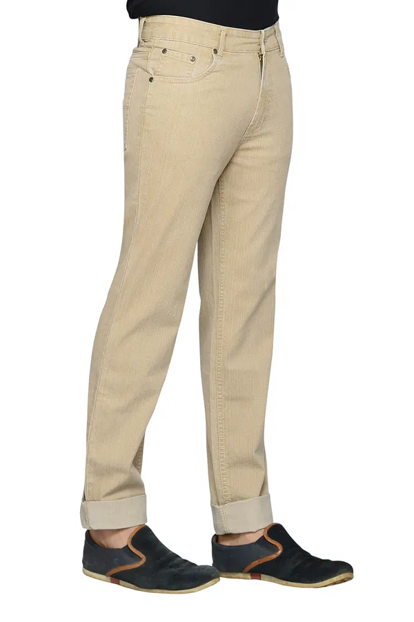 Dragaon_Men'S_Stretchable_Relax_Fit_Jeans_Beige