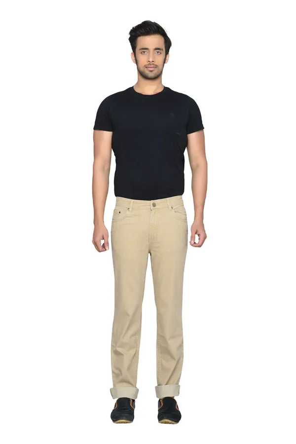 Dragaon_Men'S_Stretchable_Relax_Fit_Jeans_Beige
