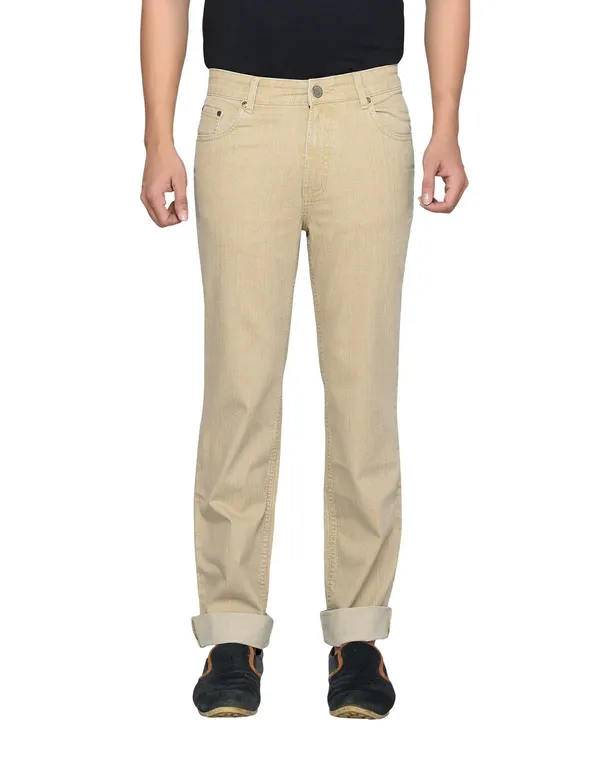 Dragaon_Men'S_Stretchable_Relax_Fit_Jeans_Beige