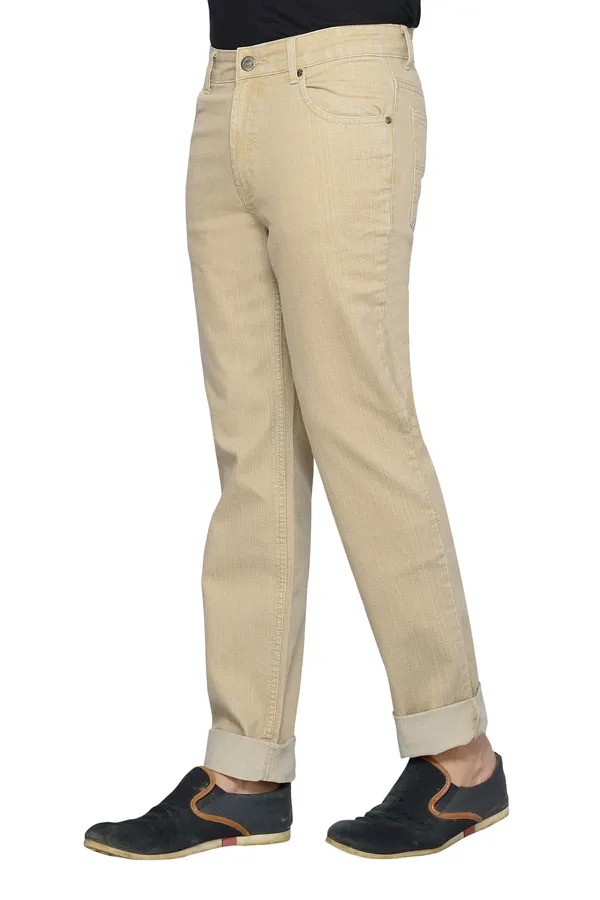 Dragaon_Men'S_Stretchable_Relax_Fit_Jeans_Beige