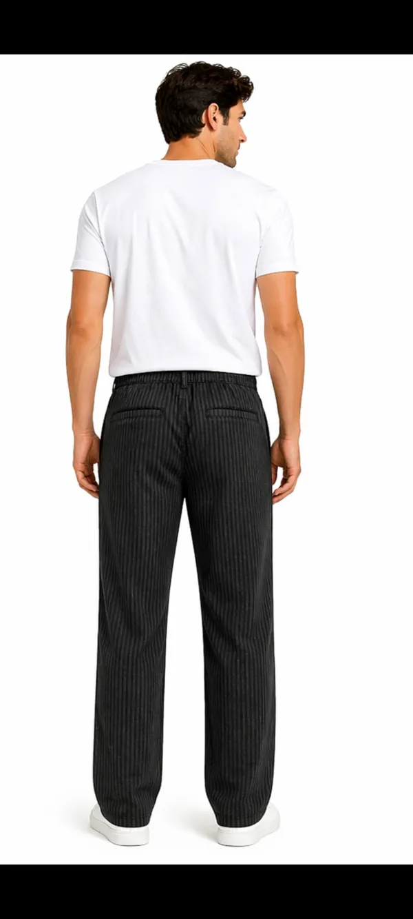 Elite_Stripes_Cotton_Linen_Pants_For_Men_-_Black