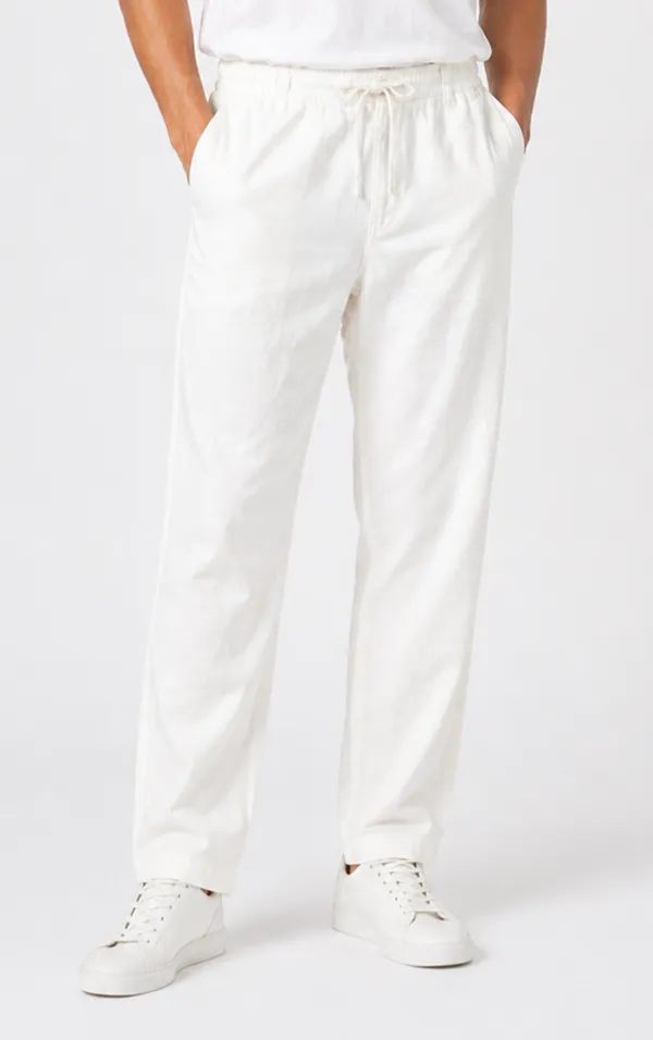 Elite_Cotton_Linen_Pants_For_Men_-_White
