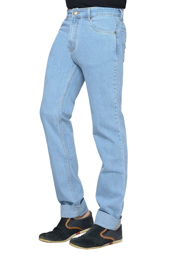 Dragaon_Men'S_Stretchable_Relax_Fit_Jeans_Sky_Blue