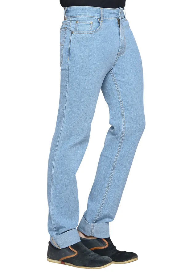 Dragaon_Men'S_Stretchable_Relax_Fit_Jeans_Sky_Blue