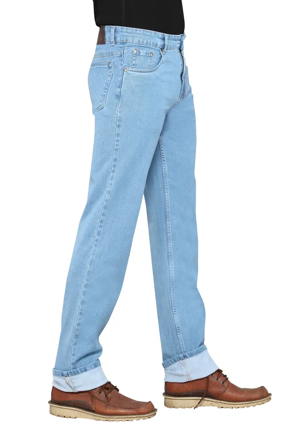 Dragaon_Men'S_Stretchable_Relax_Fit_Jeans_Sky_Blue