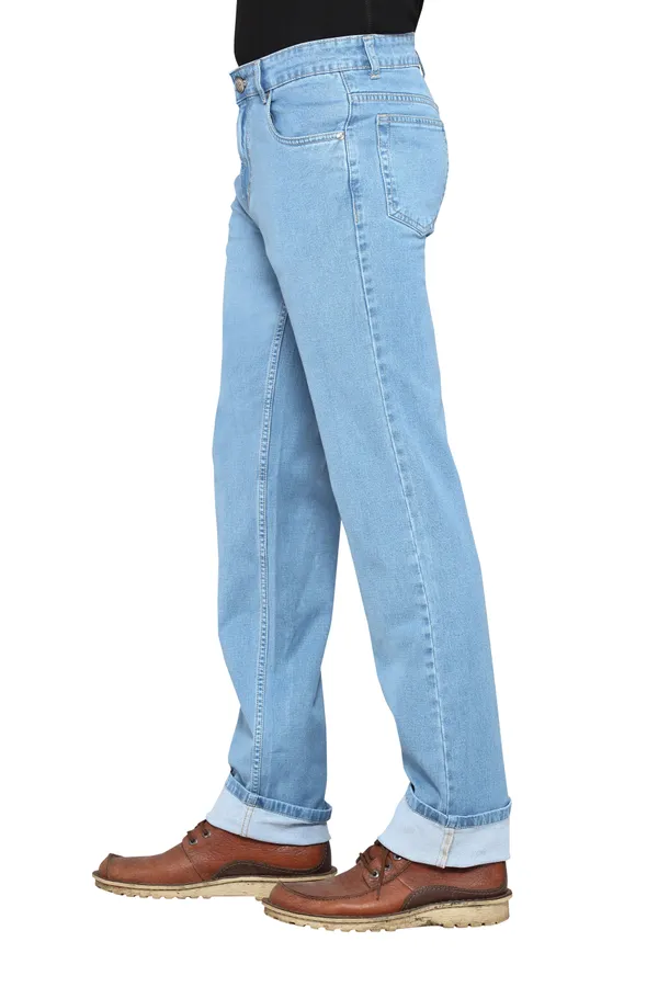 Dragaon_Men'S_Stretchable_Relax_Fit_Jeans_Sky_Blue