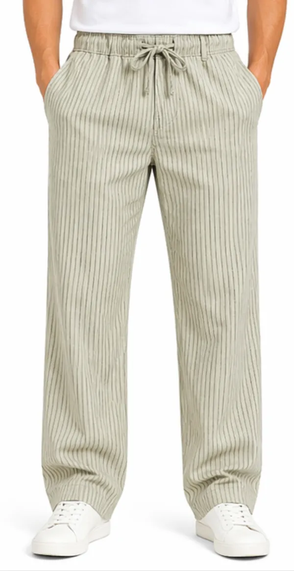 Elite_Stripes_Cotton_Linen_Pants_For_Men_-_Beige