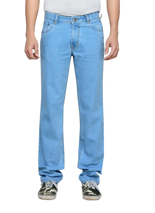 Dragaon_Men'S_Stretchable_Relax_Fit_Jeans_Sky_Blue