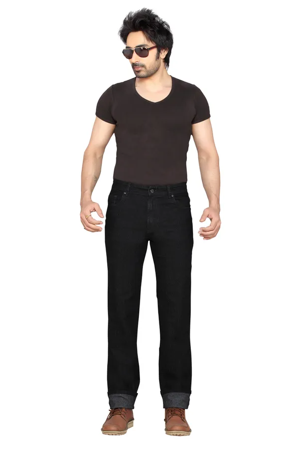 Dragaon_Men'S_Stretchable_Relax_Fit_Jeans_Black