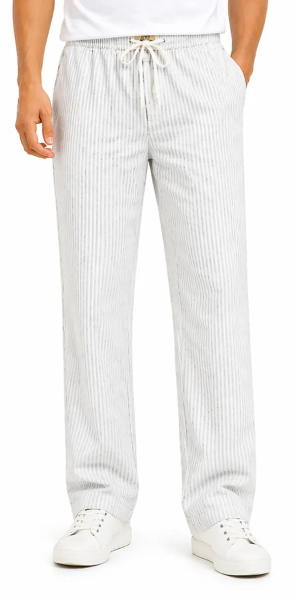 Elite_Stripes_Cotton_Linen_Pants_For_Men_-_White
