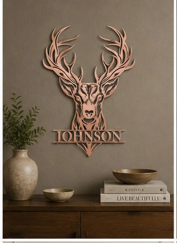 Personalized_Metal_Deer_Head_Wall_Art