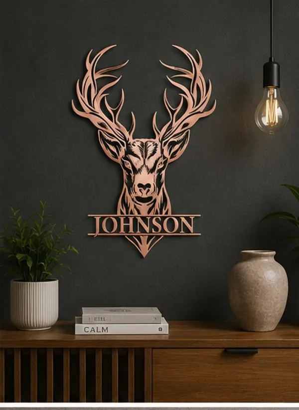 Personalized_Metal_Deer_Head_Wall_Art