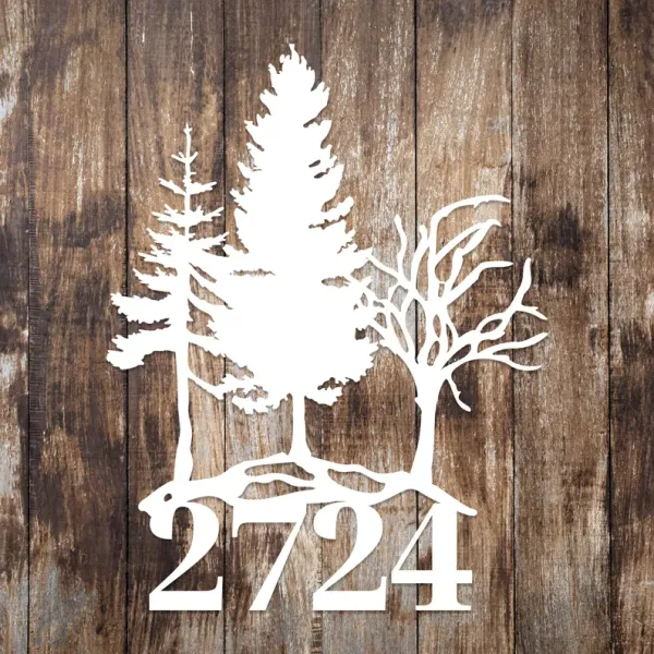 Custom_Forest_Address_Metal_Sign