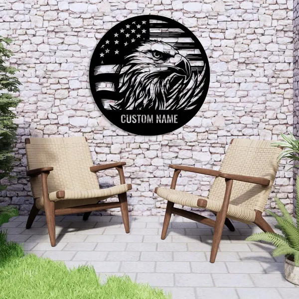Custom_Eagle_US_Flag_Metal_Sign