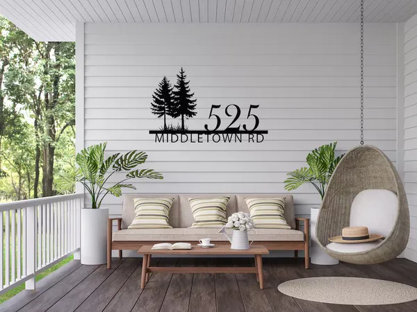 Custom_Pine_Tree_Address_Metal_Sign