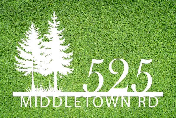 Custom_Pine_Tree_Address_Metal_Sign