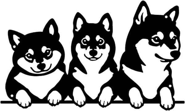 Husky_Trio_Dog_Silhouette_Wall_Art