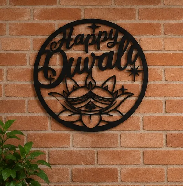 Decorative_"Happy_Diwali"_Diya_&_Lotus_Round_Wall_Hanging