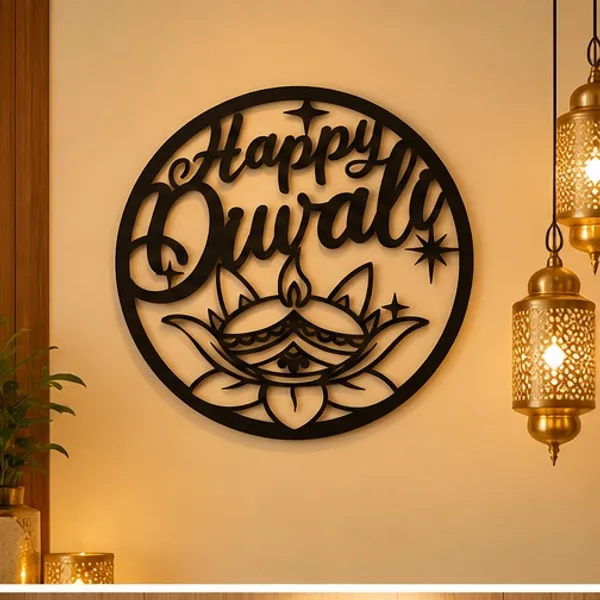 Decorative_"Happy_Diwali"_Diya_&_Lotus_Round_Wall_Hanging