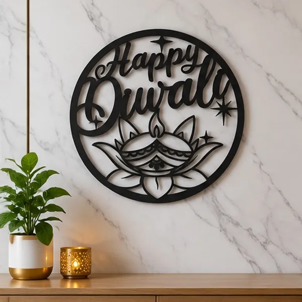 Decorative_"Happy_Diwali"_Diya_&_Lotus_Round_Wall_Hanging
