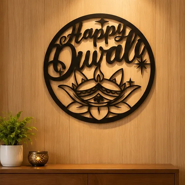 Decorative_"Happy_Diwali"_Diya_&_Lotus_Round_Wall_Hanging