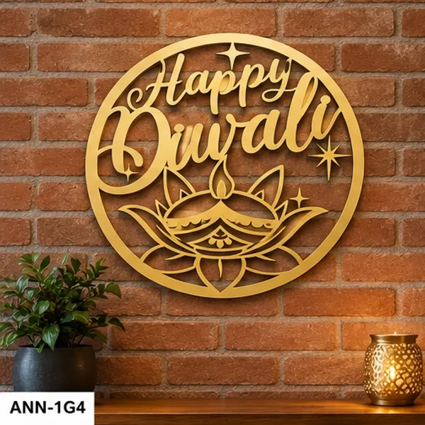 Decorative_"Happy_Diwali"_Diya_&_Lotus_Round_Wall_Hanging_Gold_color