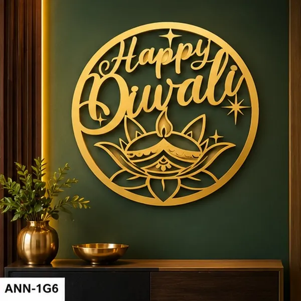 Decorative_"Happy_Diwali"_Diya_&_Lotus_Round_Wall_Hanging_Gold_color