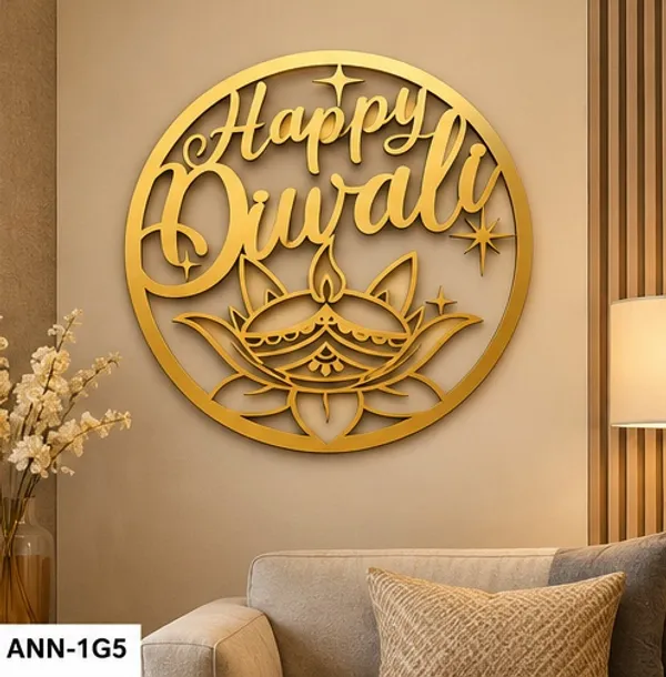 Decorative_"Happy_Diwali"_Diya_&_Lotus_Round_Wall_Hanging_Gold_color