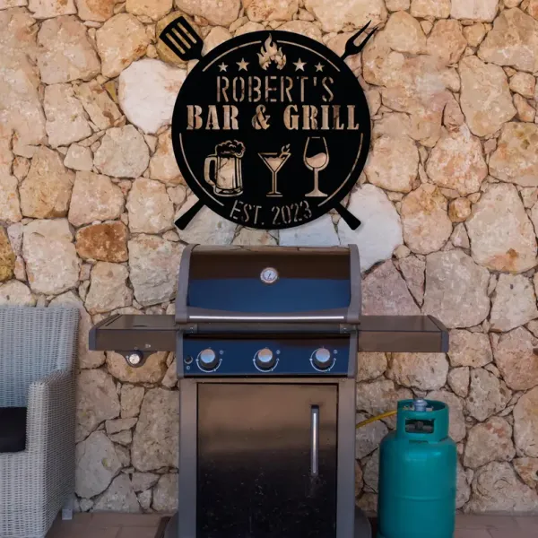 Custom_Bar_&_Grill_Metal_Sign_(Round)