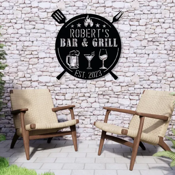 Custom_Bar_&_Grill_Metal_Sign_(Round)