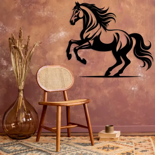 Elegant_Black_&_White_Horse_Wall_Art