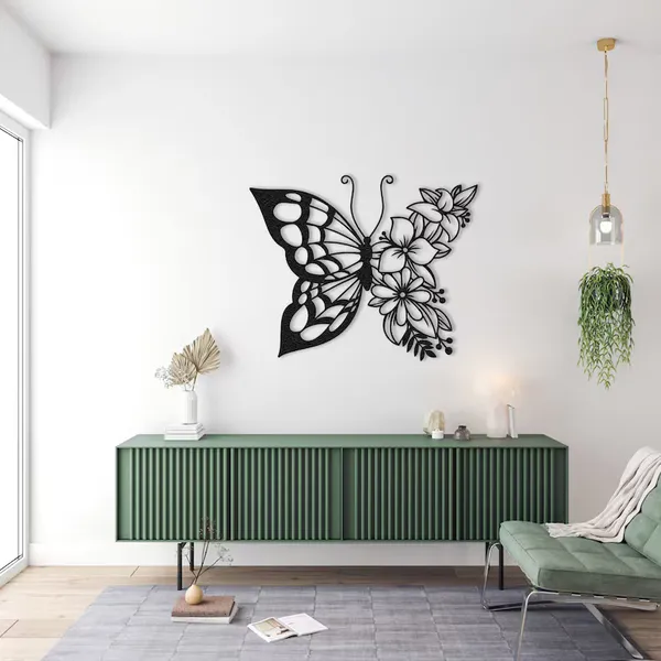 Elegant_Butterfly_&_Floral_Wall_Art_-_Premium_Metal_Décor_for_Modern_Interiors_|_Decor&dreams_Luxury_Home_Accent"