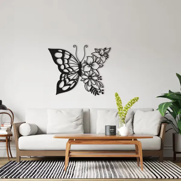 Elegant_Butterfly_&_Floral_Wall_Art_-_Premium_Metal_Décor_for_Modern_Interiors_|_Decor&dreams_Luxury_Home_Accent"