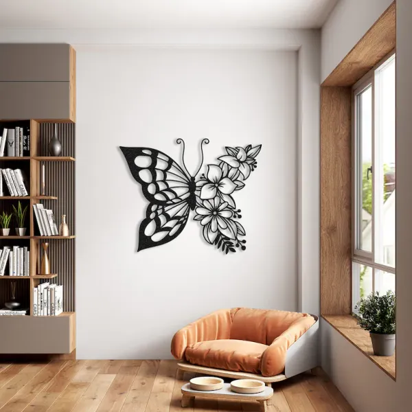 Elegant_Butterfly_&_Floral_Wall_Art_-_Premium_Metal_Décor_for_Modern_Interiors_|_Decor&dreams_Luxury_Home_Accent"