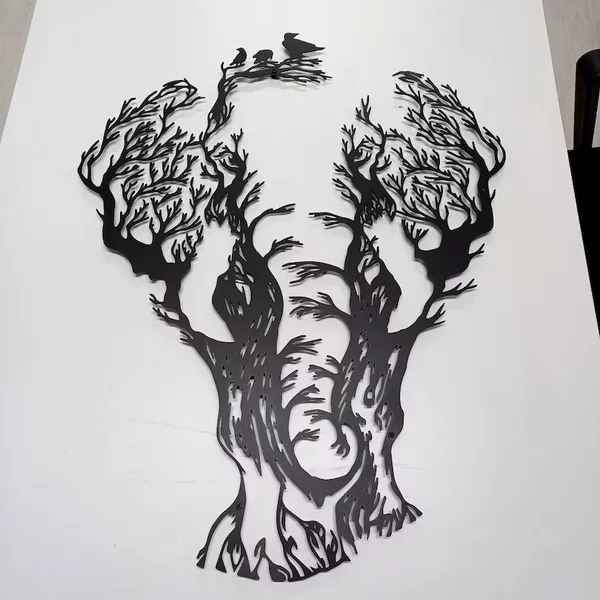 Tree_Elephant_Metal_Wall_Art