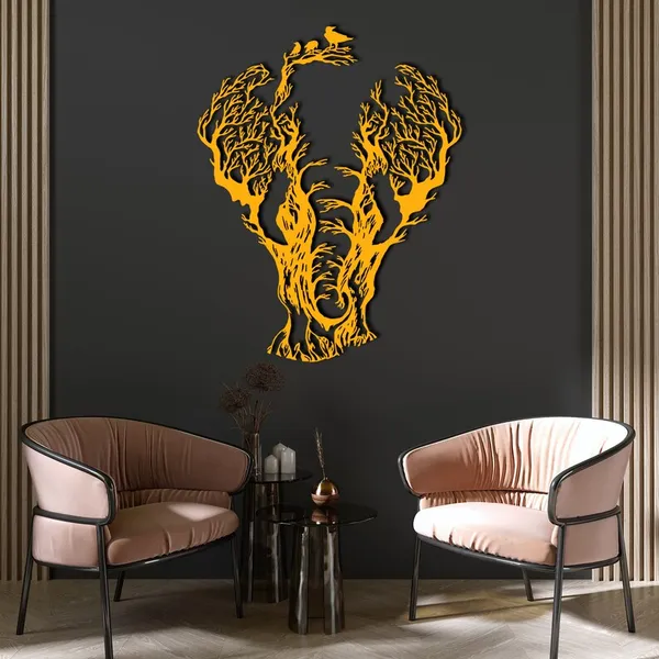 Tree_Elephant_Metal_Wall_Art