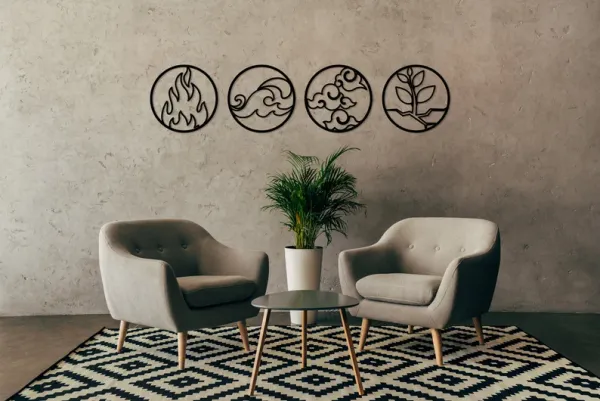 Set_of_4_Elements_Metal_Wall_Art